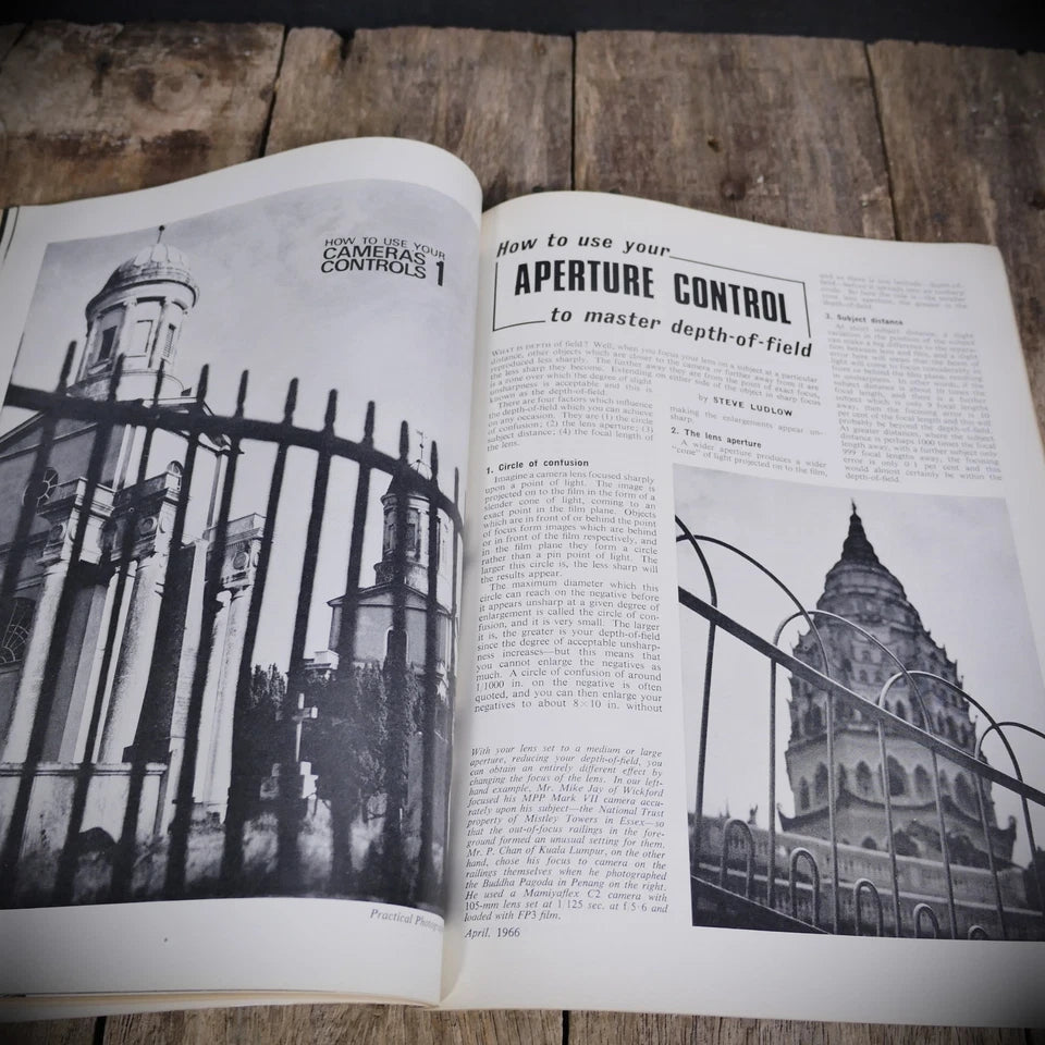 Vintage Practical Photography Magazine April 1966