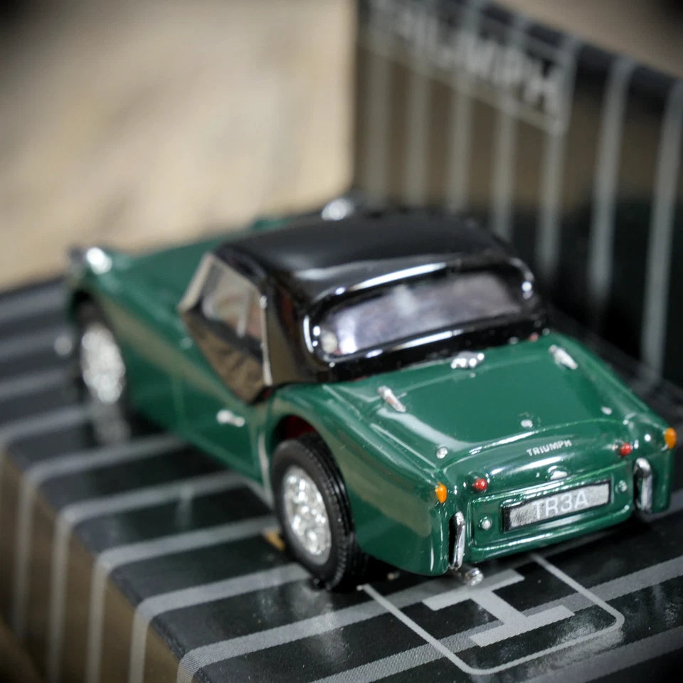 Corgi Classics Triumph TR3A Sports Car, Hard Top Green/Black, Cased