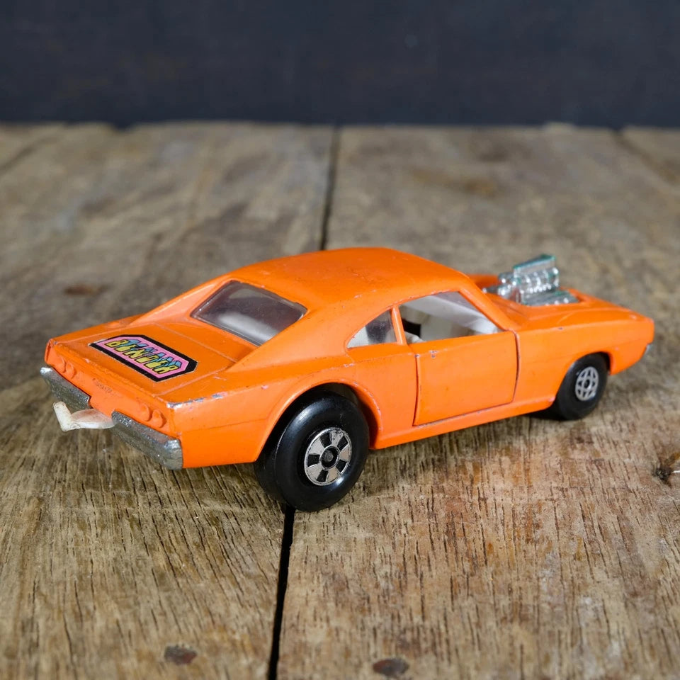 Original Vintage Matchbox Speed Kings K-22 Dodge Dragster, Orange V8, No Box