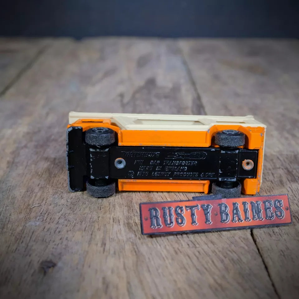 Matchbox #11 Car Transporter Lorry, Playworn, No Box