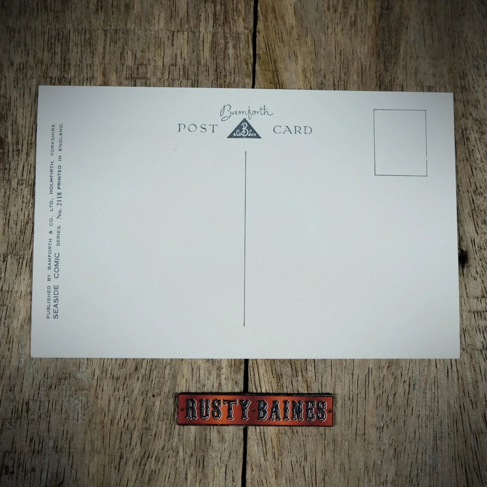 Postcard, Bamforth Comic, British Seaside Holiday, Dirty Pots Dishes