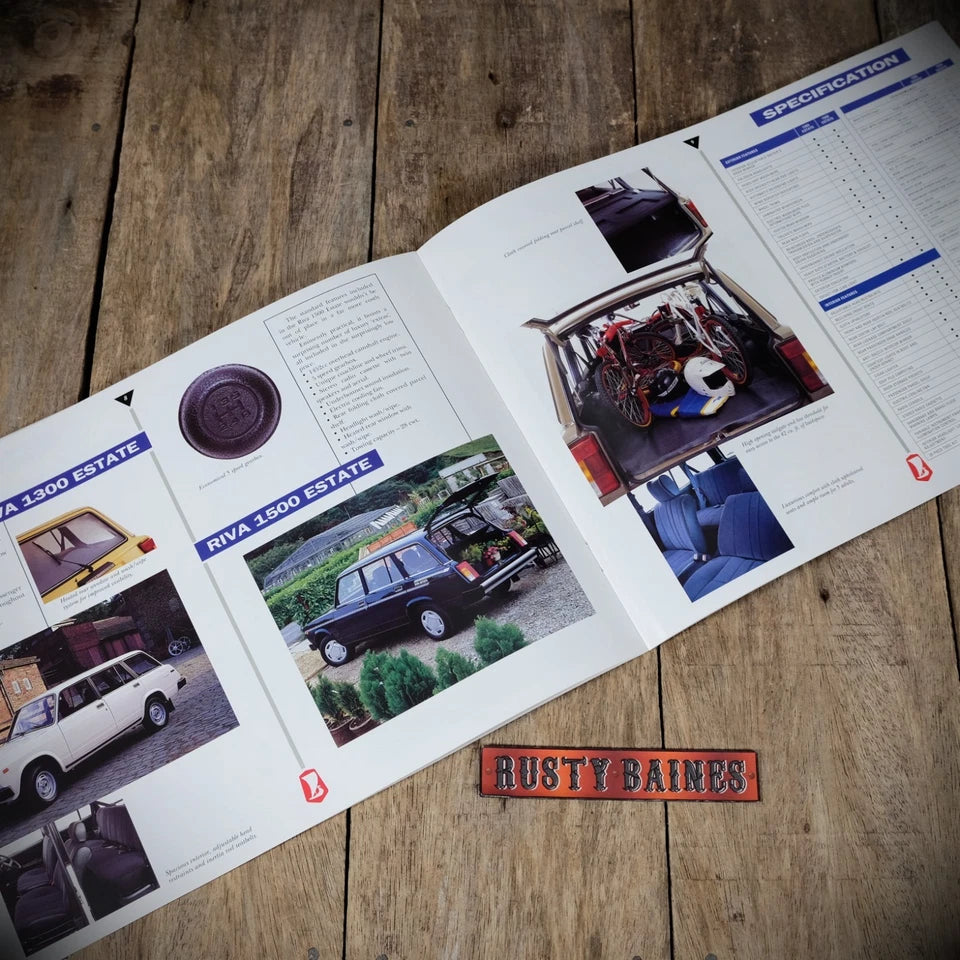 Car Brochure, Lada Range 1990 Samara Riva Niva