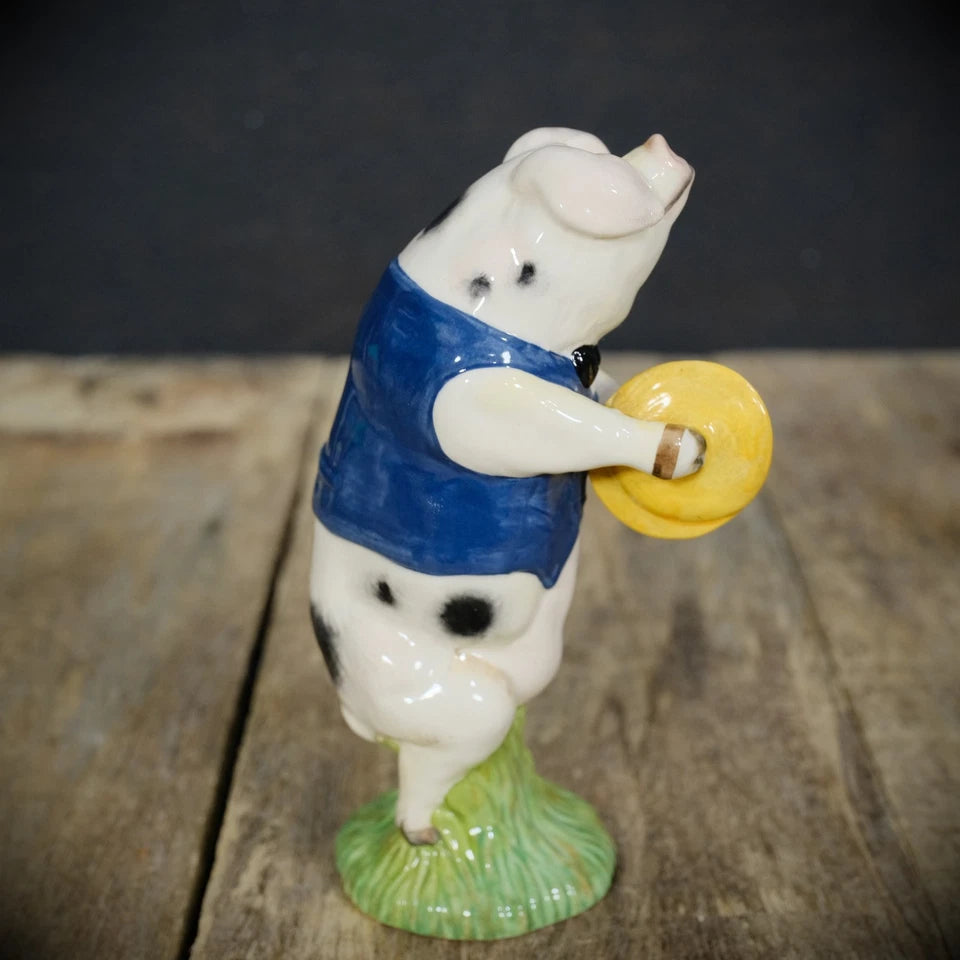 Beswick Andrew the Cymbalist, Novelty Pig, Boxed, Classical Musician Band