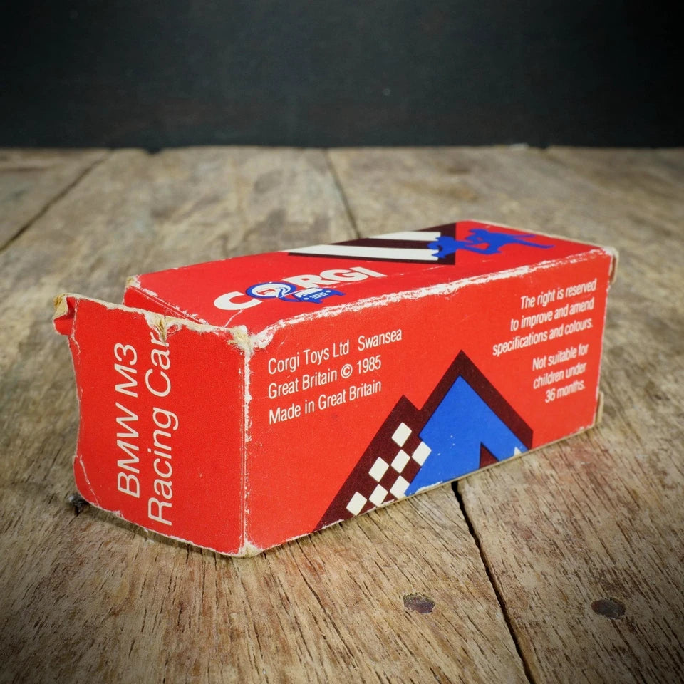 Vintage Corgi BMW M3 Touring Car, Yellow, Boxed, Made in Britain