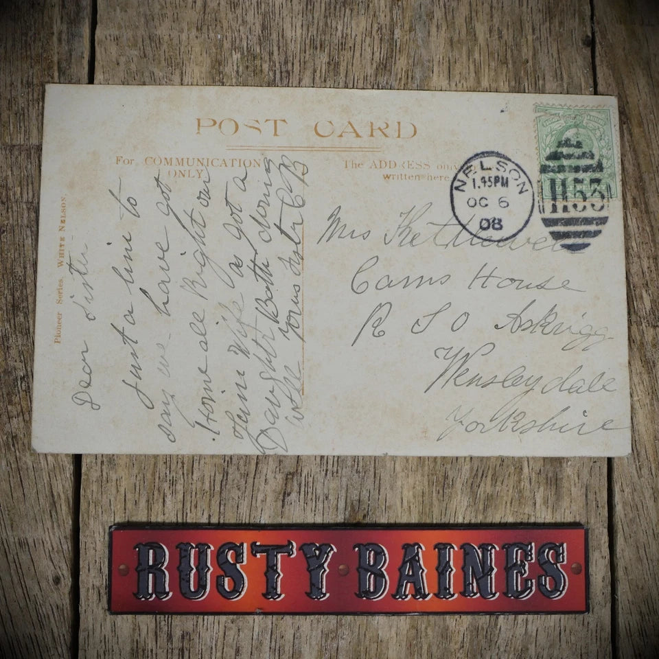 Postcard, Nelson, Park Drive 1908, Real Photo