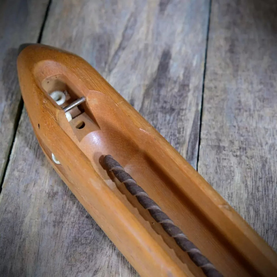 Vintage/Antique Hardwood Weaving Shuttle 19"/48cm Approx' Jowett Made in England