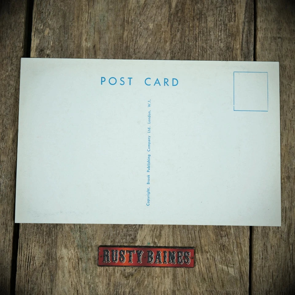 Postcard, Comic, Office Manager Boss, Blonde Woman in Stockings