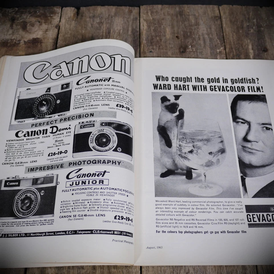 Vintage Practical Photography Magazine August 1963