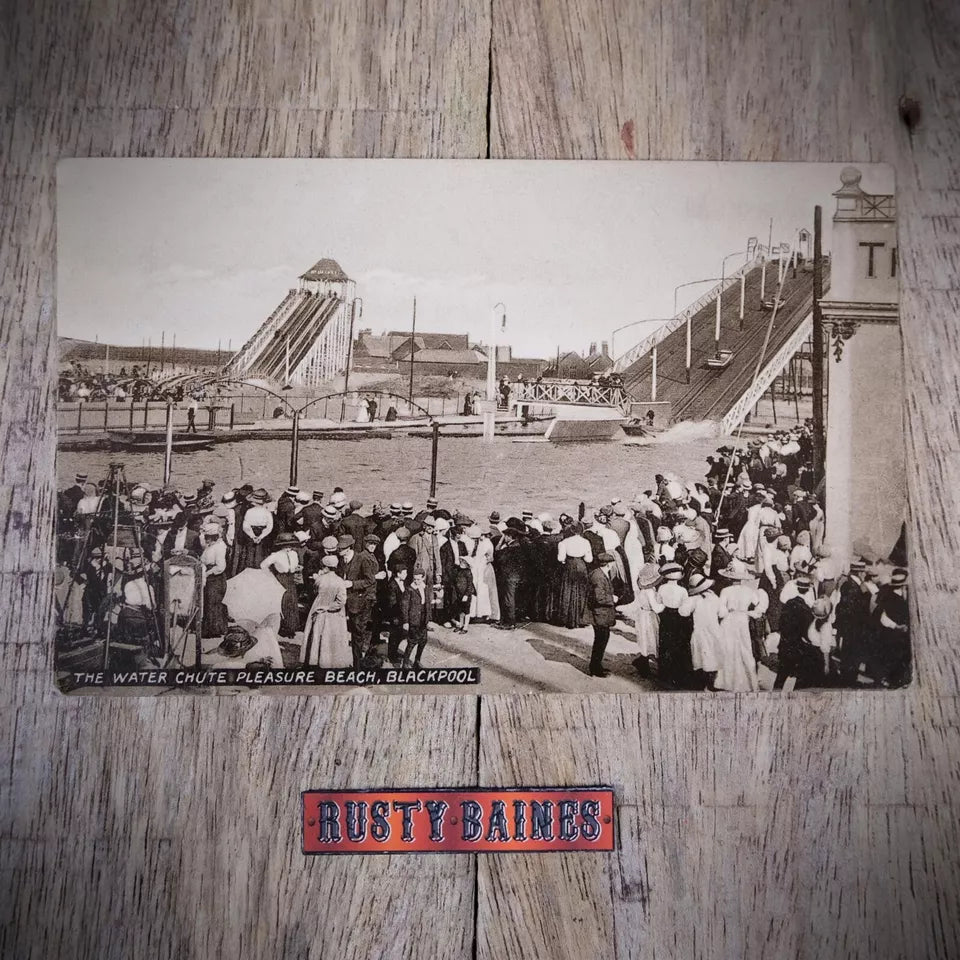 Antique Postcard, Blackpool Pleasure Beach Ride, Printed