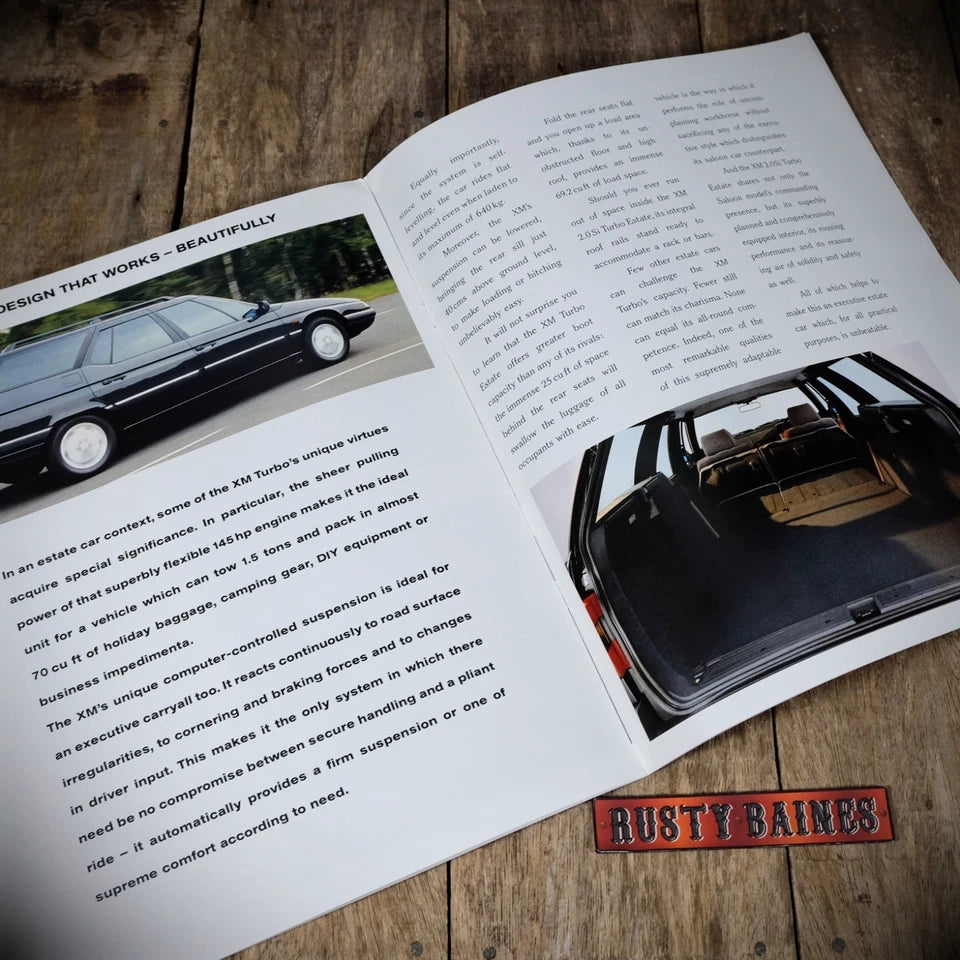 Car Brochure, Citroen XM 2.0 Turbo, Undated