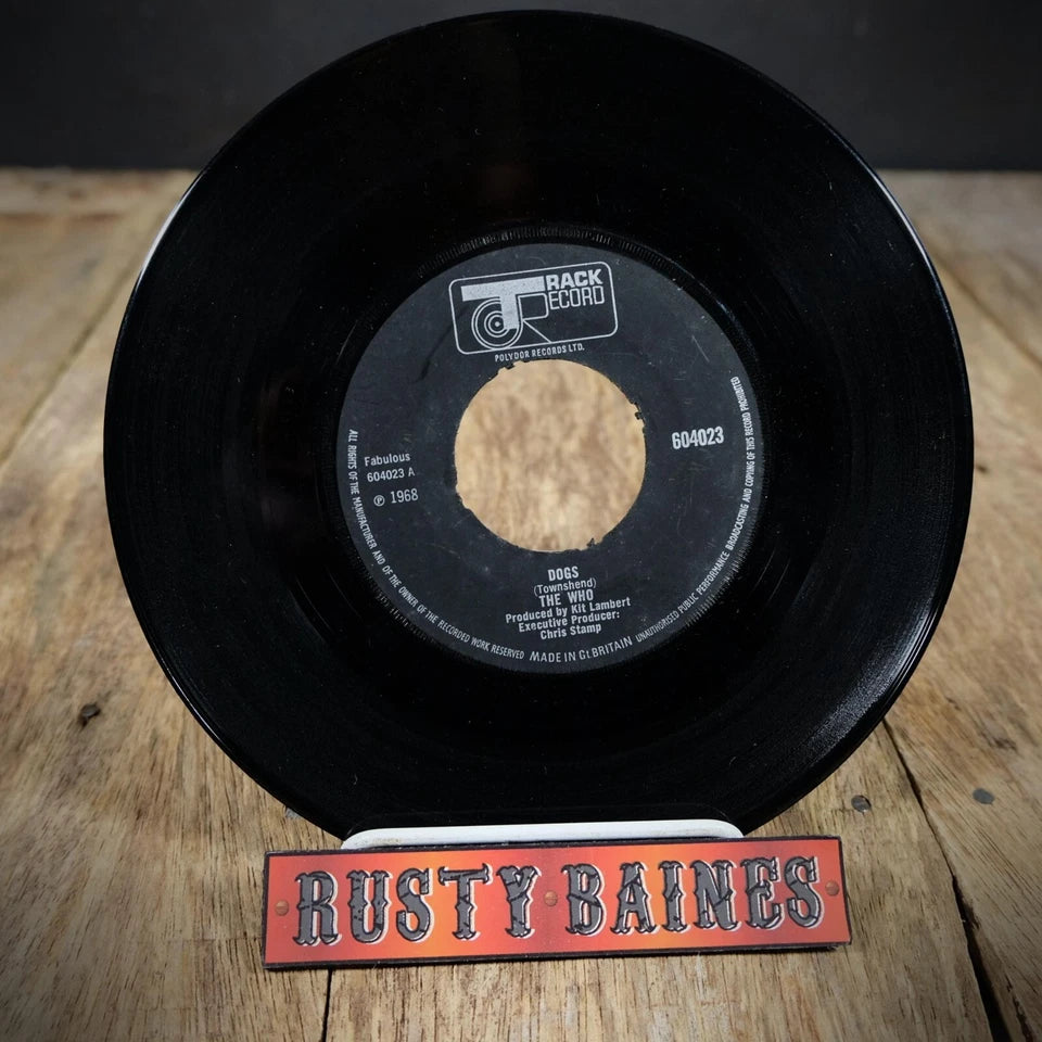 Record 7" Single, The Who, Dogs/Call Me Lightning