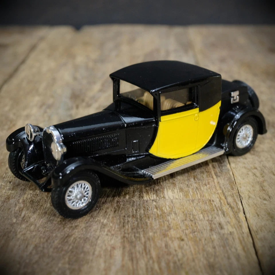 Matchbox Y24 Bugatti T44 1928 Yellow/Black, 1983, Boxed