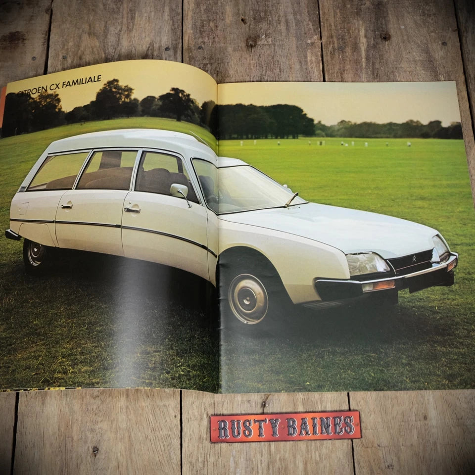 Car Brochure, Citroen CX Safari/Familiale 1977