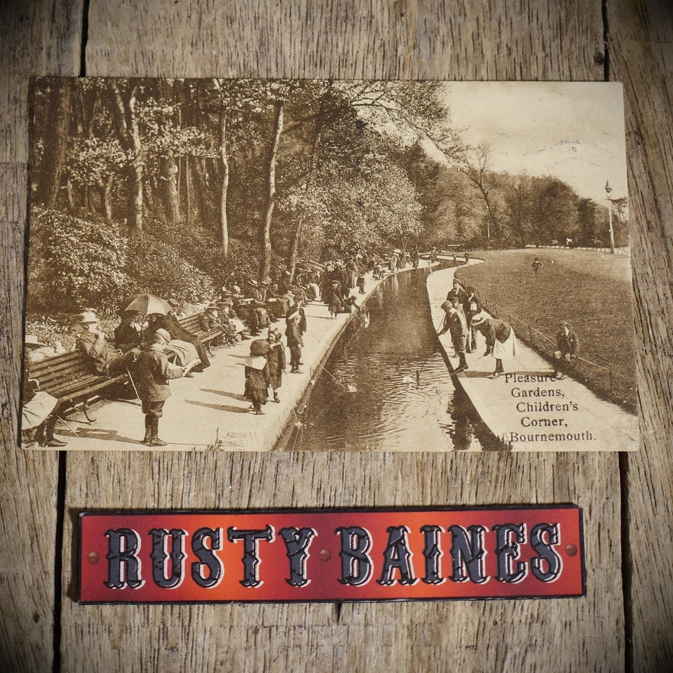 Postcard, Bournemouth Pleasure Gardens, Children Playing, Printed