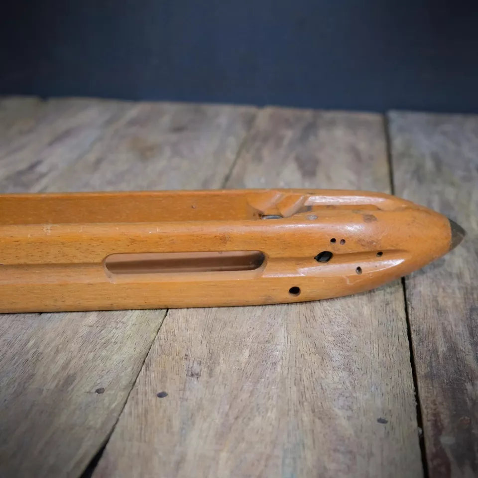 Vintage/Antique Hardwood Weaving Shuttle 19"/48cm Approx' Jowett Made in England