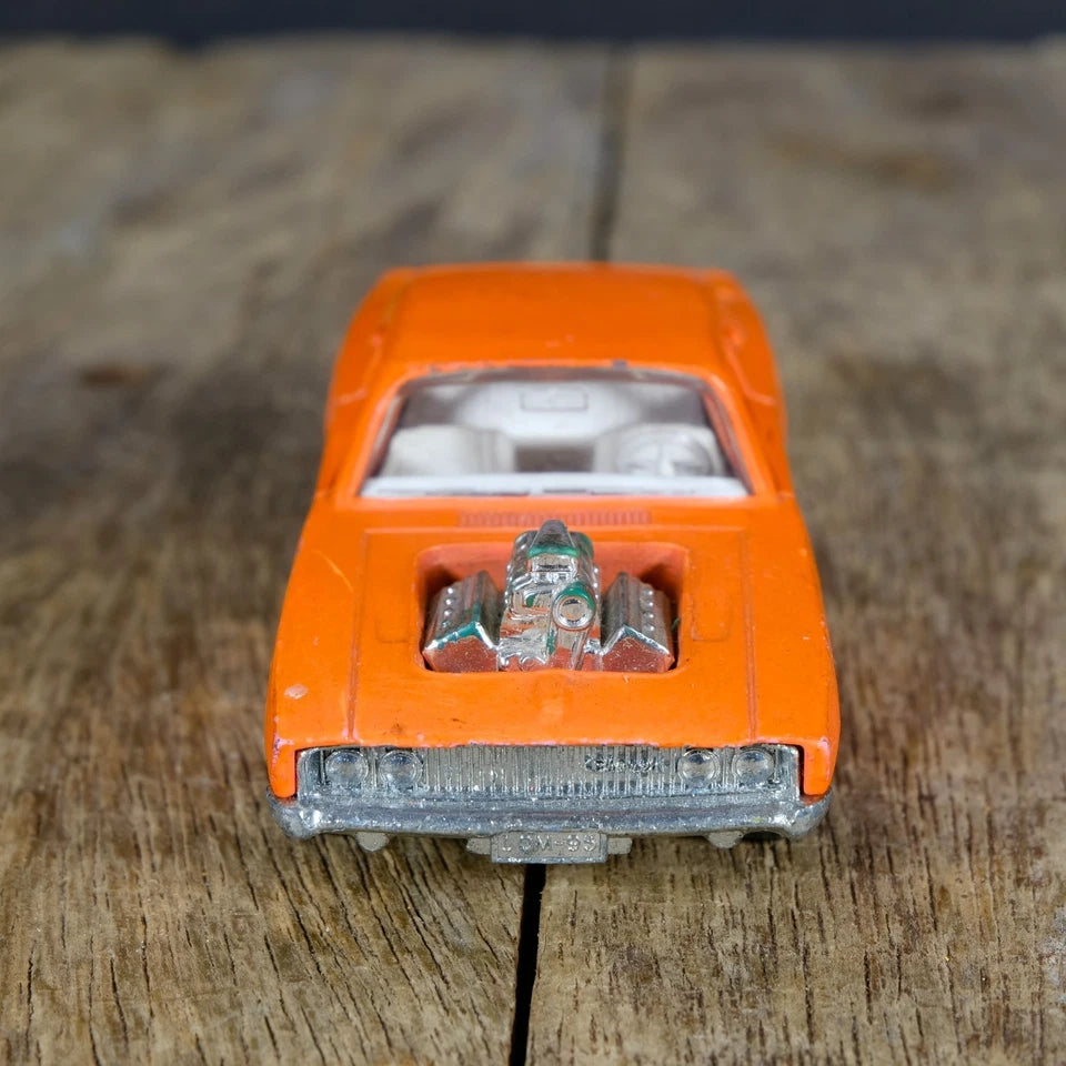 Original Vintage Matchbox Speed Kings K-22 Dodge Dragster, Orange V8, No Box