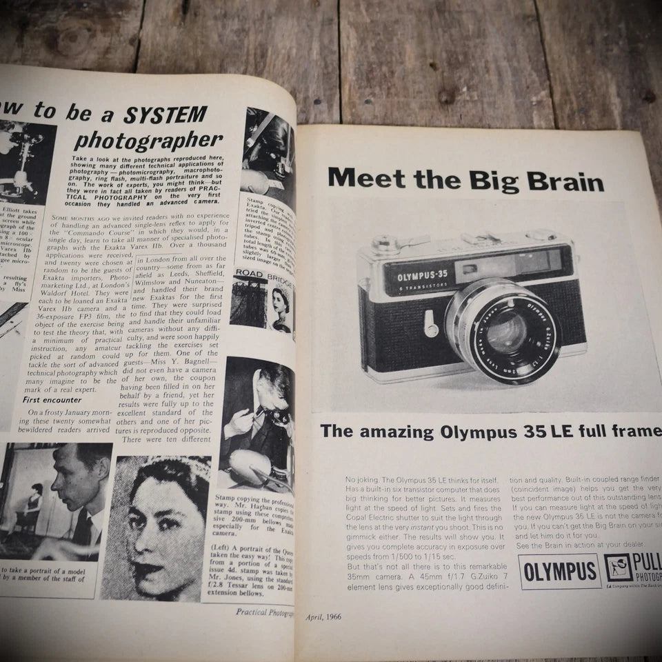 Vintage Practical Photography Magazine April 1966