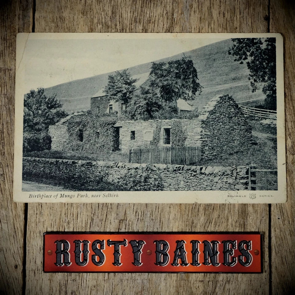 Postcard, Selkirk, Mungo Park Birthplace, Derelict Home, Printed