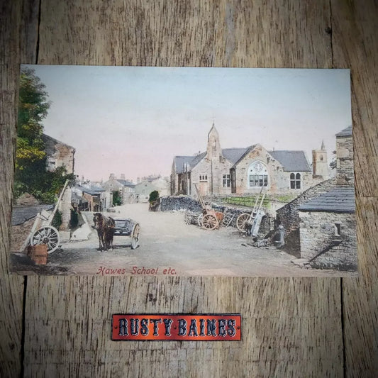 Postcard, Hawes Village School, Yorkshire, Frith Printed
