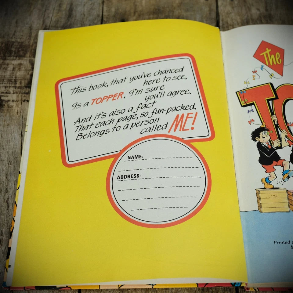 Topper Annual 1984, Vintage British D C Thomson Comic Hardcover