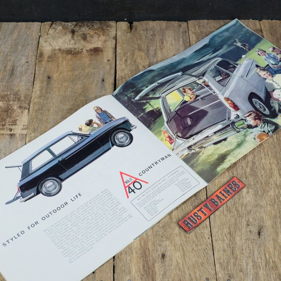 Original Car Brochure, Austin A40 Mk2 #2037/J, Saloon & Countryman