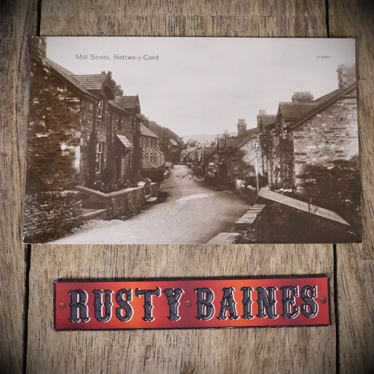Postcard, Betws-y-Coed, MIll Street, Real Photo