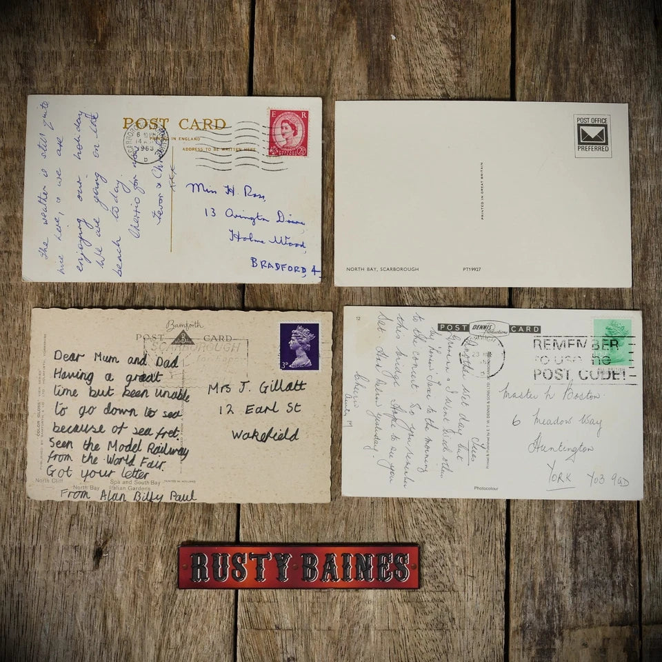 Postcards x4 Scarborough Bamforth/ETW Dennis Later Retro Views