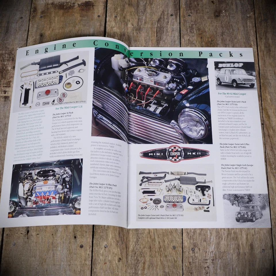 John Cooper Classic Mini Brochure/Booklet, 1993/1994 Price List