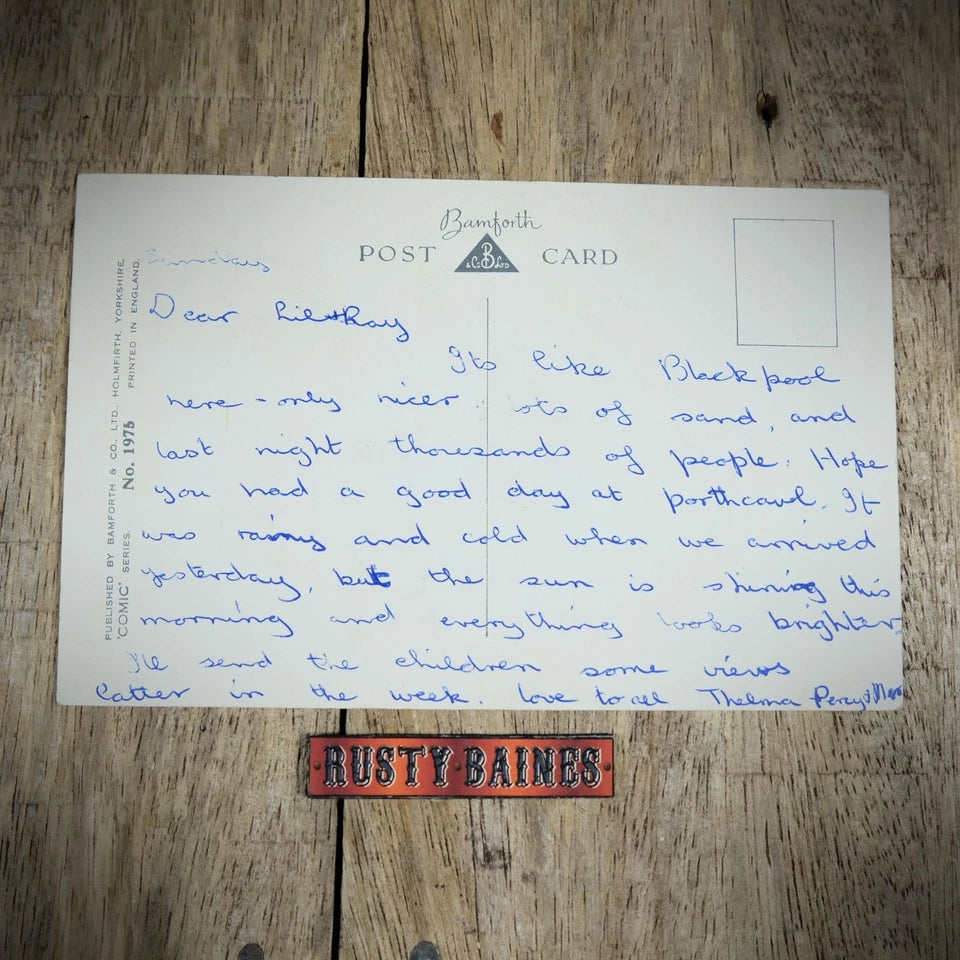 Postcard, Bamforth Comic, Art Statue Sculptor, Figurine, Innuendo