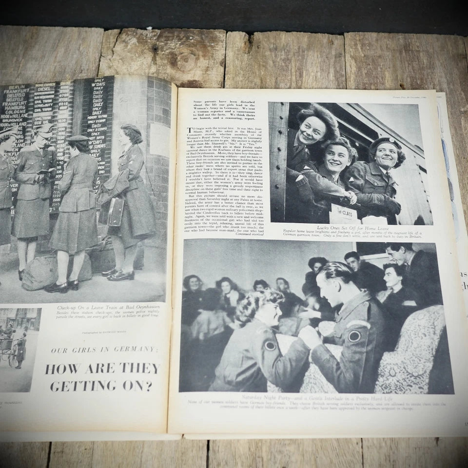 Picture Post 24 December 1949 JWomen's Army in Germany, Sheffield Fishing