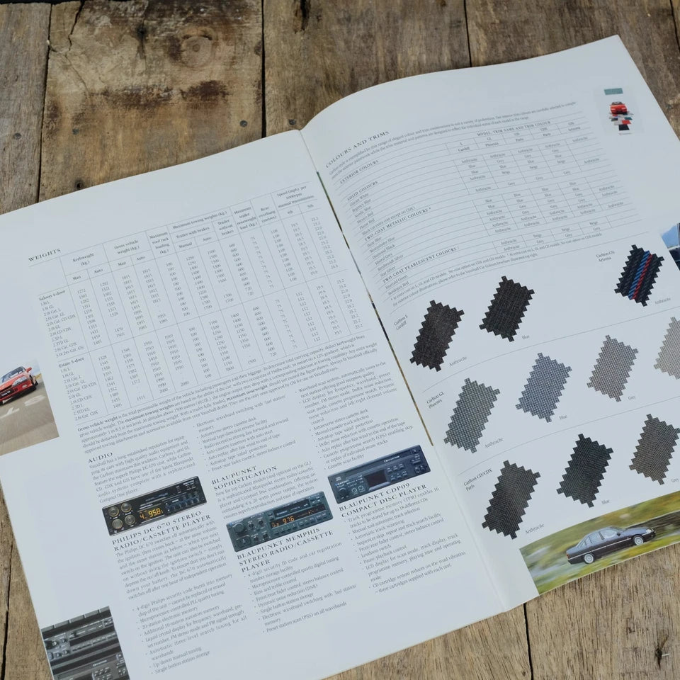 Original Car Brochure, Vauxhall Carlton, UK 1991, Saloon/Estate, GSi, CD, CDX