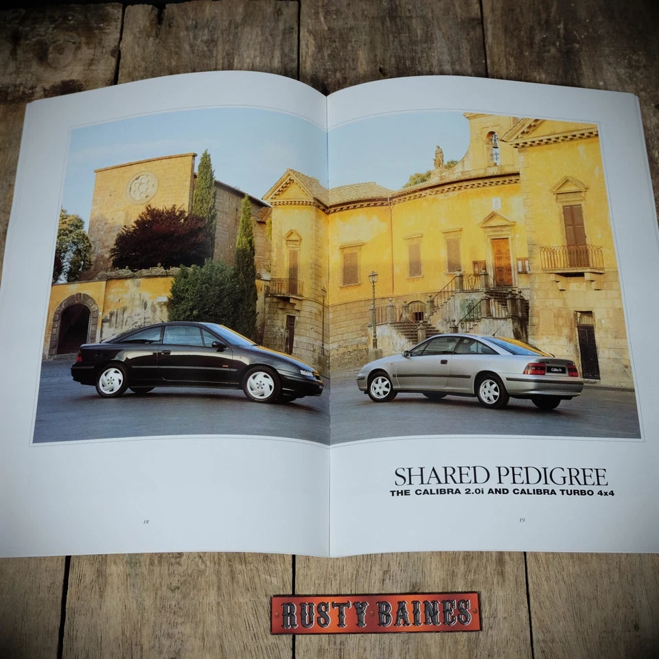 Sales Brochure, Vauxhall Calibra, 1994 UK