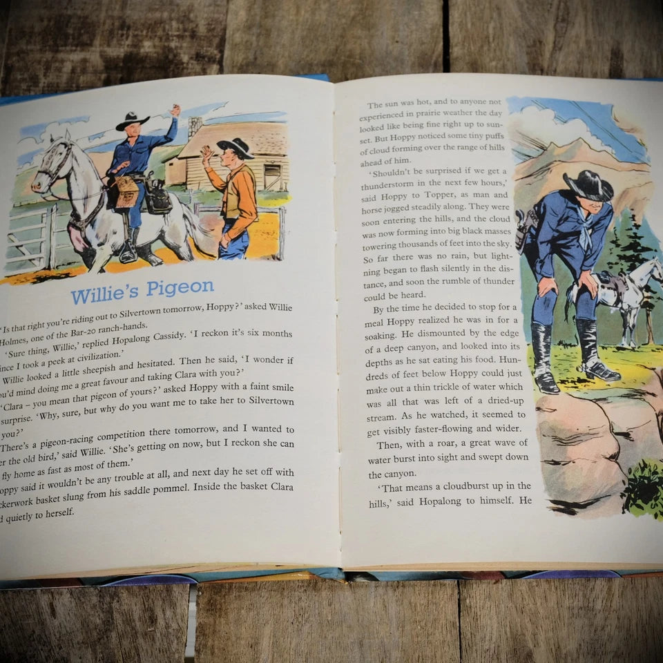 Vintage Hopalong Cassidy Stories #4 TV Show, Cowboy/Western Annual, Hardcover