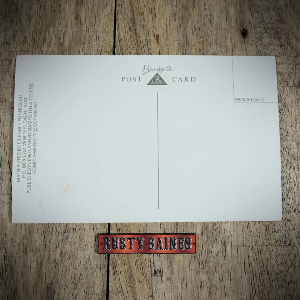 Postcard,Bamforth Comic, Dutch Couple, Leaking Dam, Innuendo