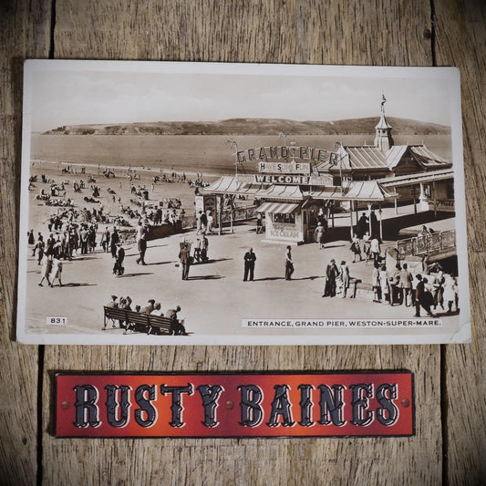 Postcard, Weston-Super-Mare Grand Pier, Dearden & Wade Real Photo