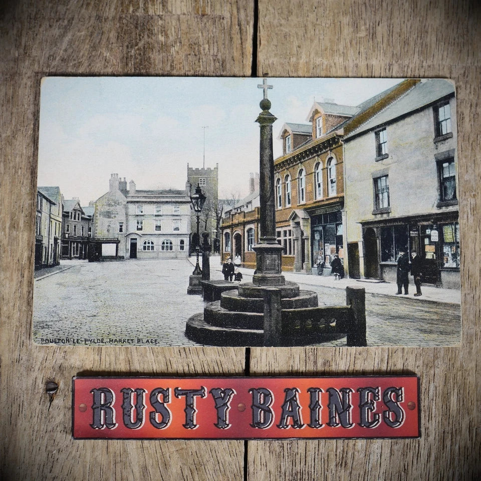 Postcard, Poulton le Fylde Market Place, 1905, Printed