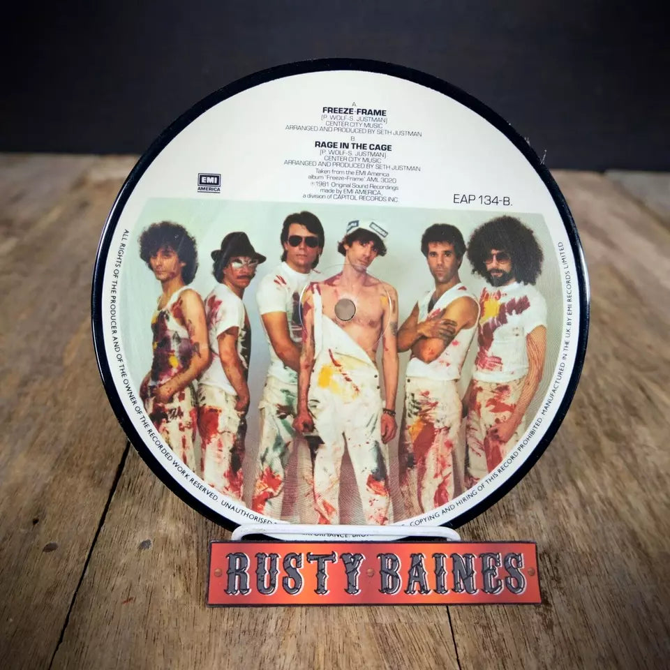 Record 7" Picture Disc Single, The J Geils Band, Freeze Frame