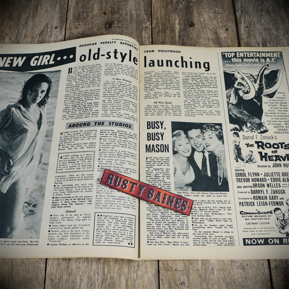 Vintage Picturegoer Magazine Feb 21 1959, Film/Cinema Actors, Yul Brynner