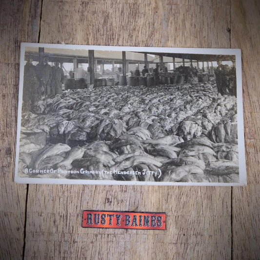 Postcard, Grimsby Fish Pontoon, Henderson Jetty, Real Photo