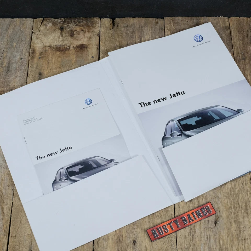 Original Car Brochure Pack, 2005 Volkswagen Jetta S/SE/Sport Petrol/Diesel