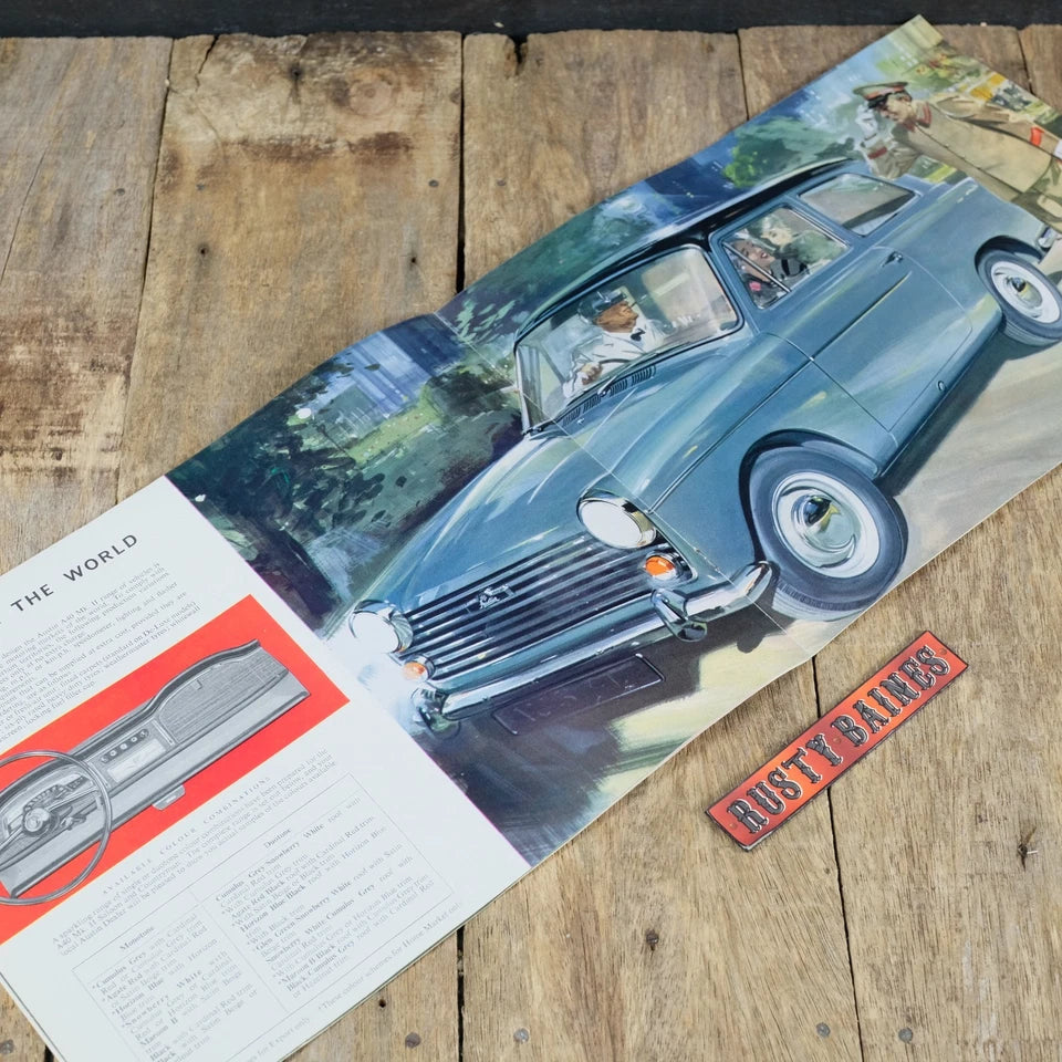 Original Car Brochure, Austin A40 Mk2 #2037/J, Saloon & Countryman