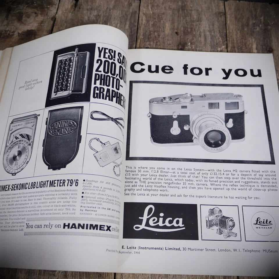 Vintage Practical Photography Magazine September 1964