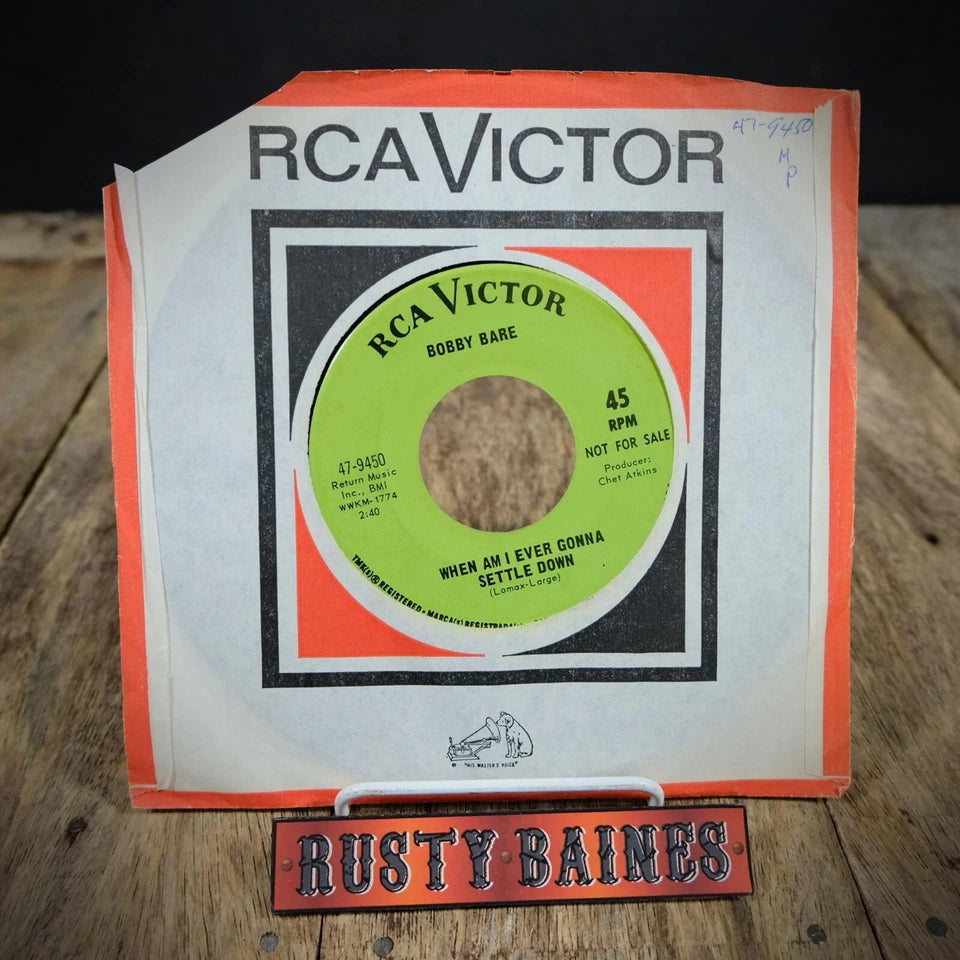 Record 7" Single, Bobby Bare, Find Out What's Happening