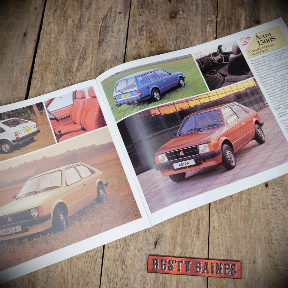 Car Brochure, Vauxhall Chevette & Mk1 Astra, 1980