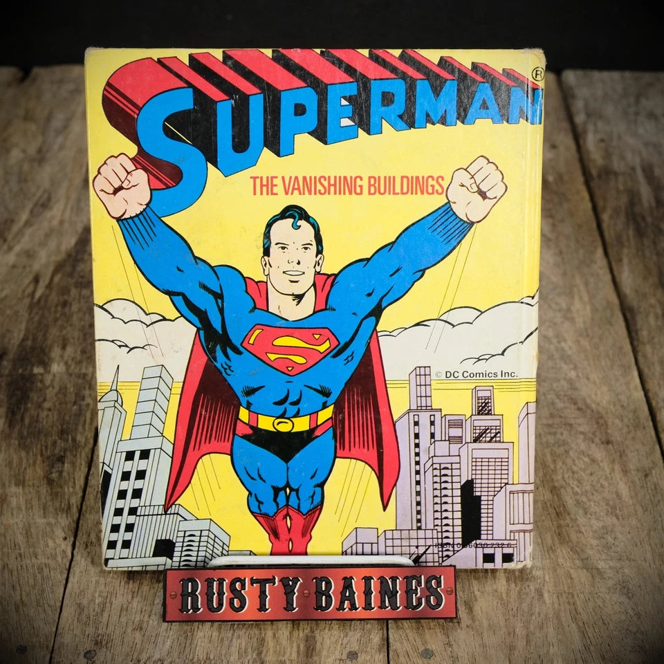 Superman, Vanishing Buildings, Vintage 1979 Comic, Hardcover