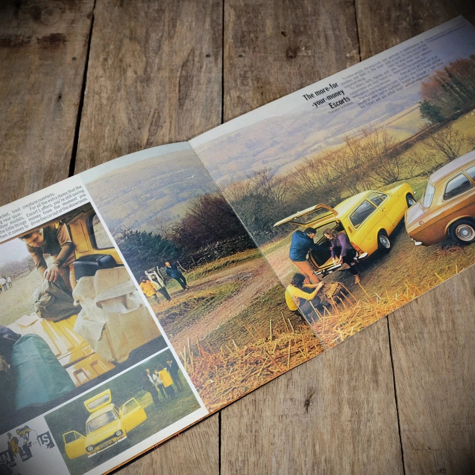 Car Brochure, Ford Escort Mk1 Undated, Saloon/Estate/XL/Sport/GT/XL/L
