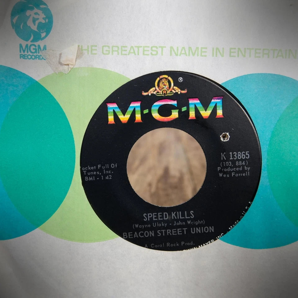 Record 7" Single, Beacon Street Union, South End Incident/Speed Kills