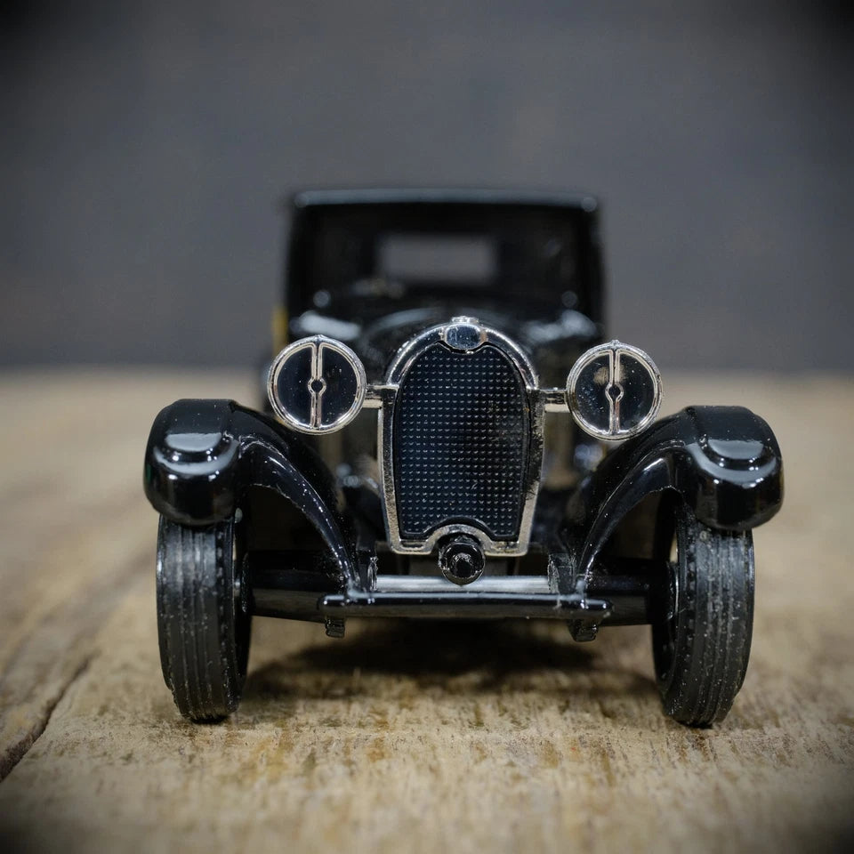 Matchbox Y24 Bugatti T44 1928 Yellow/Black, 1983, Boxed