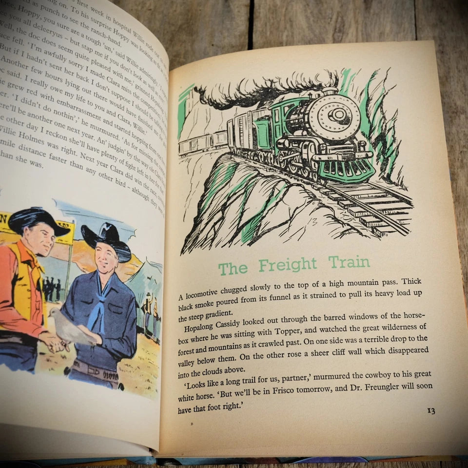 Vintage Hopalong Cassidy Stories #4 TV Show, Cowboy/Western Annual, Hardcover