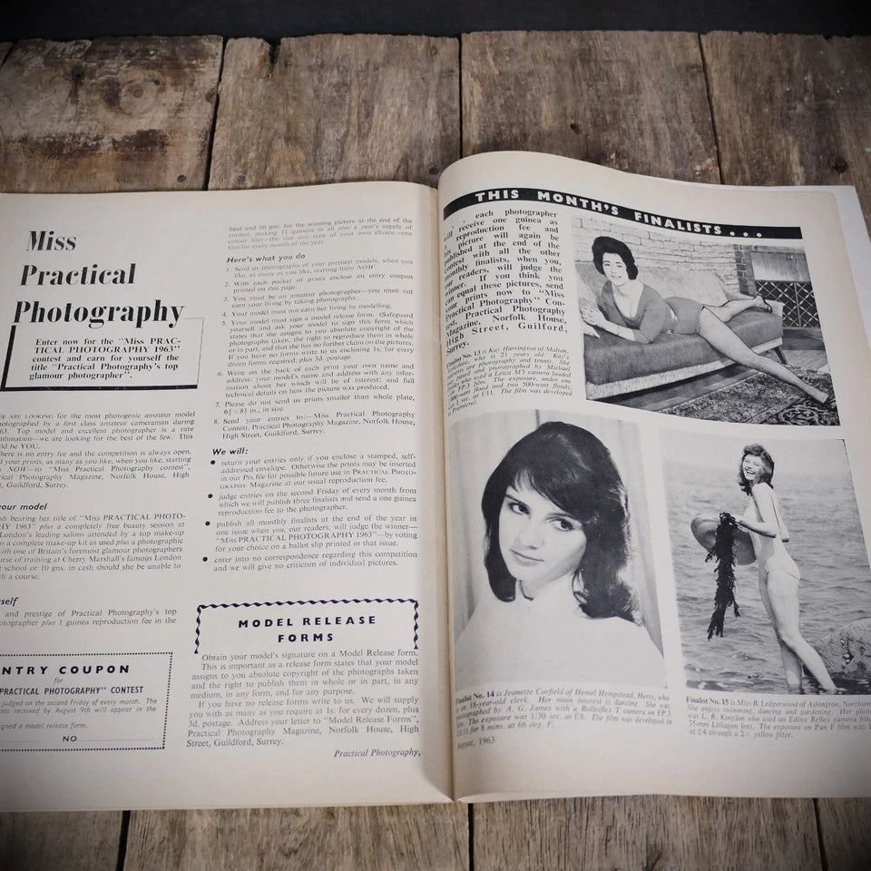 Vintage Practical Photography Magazine August 1963